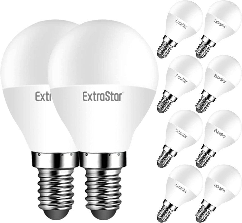 EXTRASTAR LED izzó E14, 5 W, 40 W ekvivalens, meleg fehér fény 3000 K, Újracsomagolt termék - Outlet24