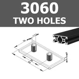 HJYZY ABS Műanyag Végzáró Sapka 30x60mm Alumínium Profilhoz - 35db Pack - Outlet24