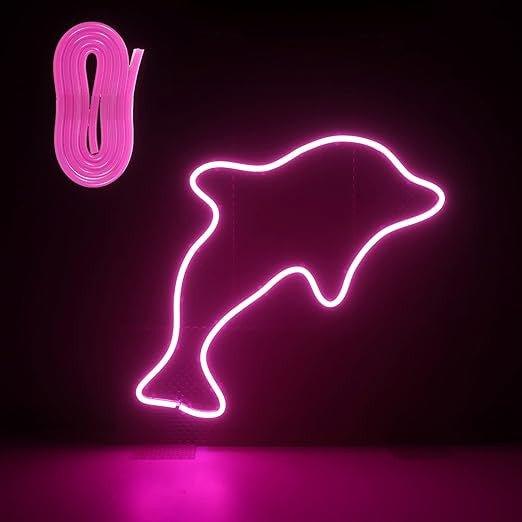 I-SHUNFA DIY Neon Éneklő, Pink LED Neon Fali Világítás Modern Dekorációhoz - Outlet24