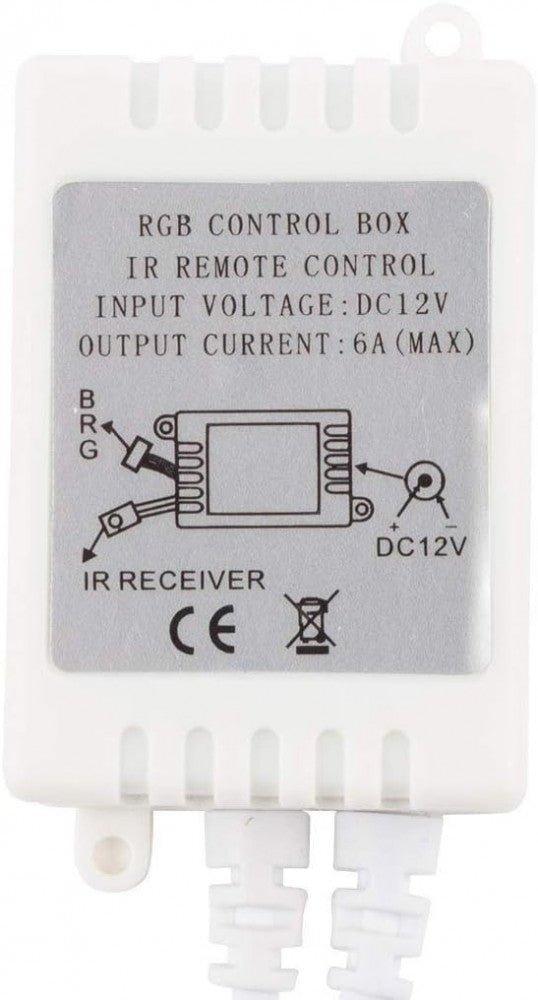 ICQUANZX DC12V 24 Gombos Vezeték Nélküli IR Távirányító 3528 5050 SMD RGB LED Fénybárhoz Újracsomagolt termék - Outlet24