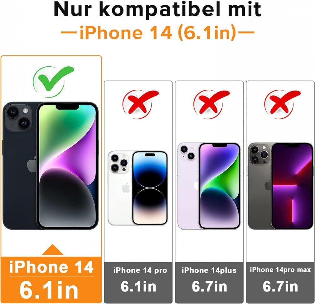 iPhone 14 Mágneses Gyűrűs Szilikon Tok (Piros) - Outlet24