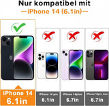 iPhone 14 Mágneses Gyűrűs Szilikon Tok (Piros) - Outlet24