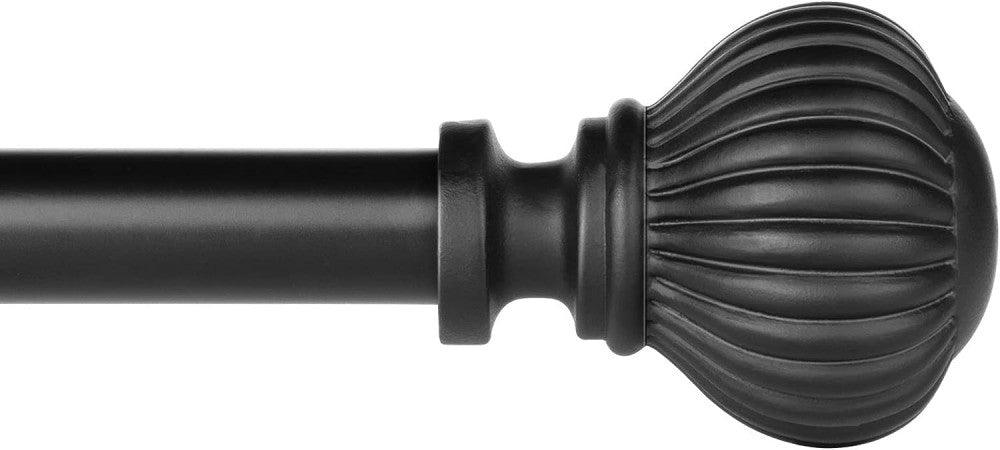 Kihúzható Függönyrúd 120 - 240 cm, Fekete, 16mm Átmérővel - Outlet24