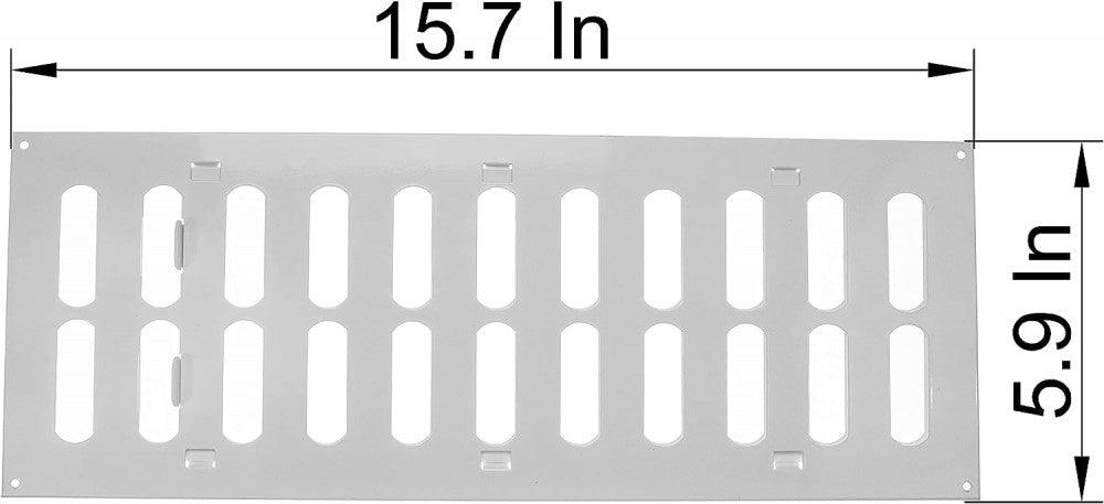 Légbeömlő Rács 400x150mm Fehér Állítható rovarráccsal HVAC, Fűtés, Újracsomagolt termék - Outlet24