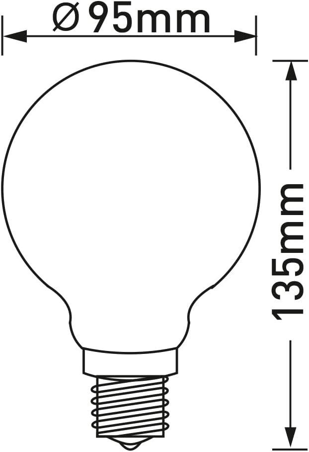 LIGHTDELUX Filament LED E27 izzó 2 W, Zenei hang Újracsomagolt termék - Outlet24