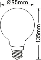 LIGHTDELUX Filament LED E27 izzó 2 W, Zenei hang Újracsomagolt termék - Outlet24