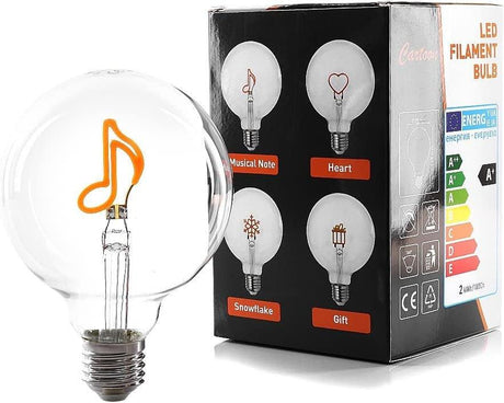 LIGHTDELUX Filament LED E27 izzó 2 W, Zenei hang Újracsomagolt termék - Outlet24