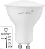 Lumare GU10 LED Spot 4W, 35W Helyettesítő, 340 Lumen, Meleg Fehér, Energiahatékony Izzó, Széles Sugárzószögű - 5 darabos készlet - Outlet24