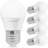 Lumare LED Izzó E27-2700 K 5 W 470 Lumen, G45 Alakú, 270° Sugárzási Szög, Meleg Fehér Színű, 5 darabos csomag Újracsomagolt termék - Outlet24