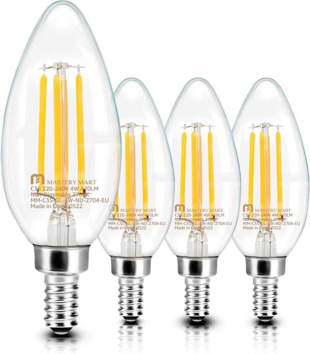 Mastery Mart E14 LED Gyertyaizzó 4,5W C35 Dimmelhető Edison Csavaros Vintage Izzó 2700K - Outlet24