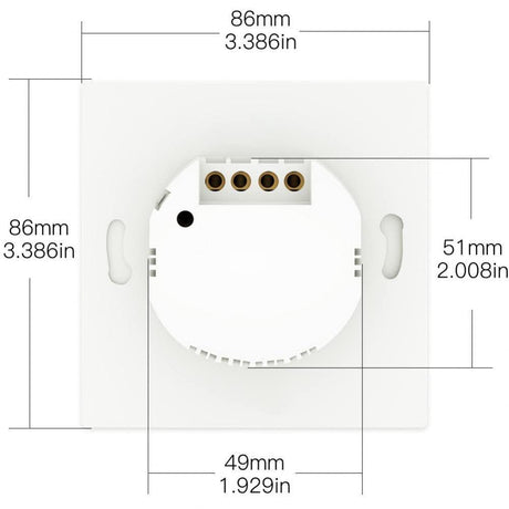 MOES WLAN Okos Világításkapcsoló, 1 Állású, L&N Kábel Kompatibilis, Alexa/Google - Outlet24