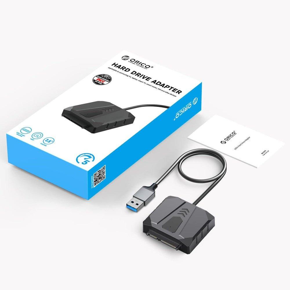 ORICO SATA Kábel Adapter, USB 3.0 - SATA III, 2,5" HDD/SSD Festékekhez, UASP Támogatású (S2-3A-3) - Outlet24