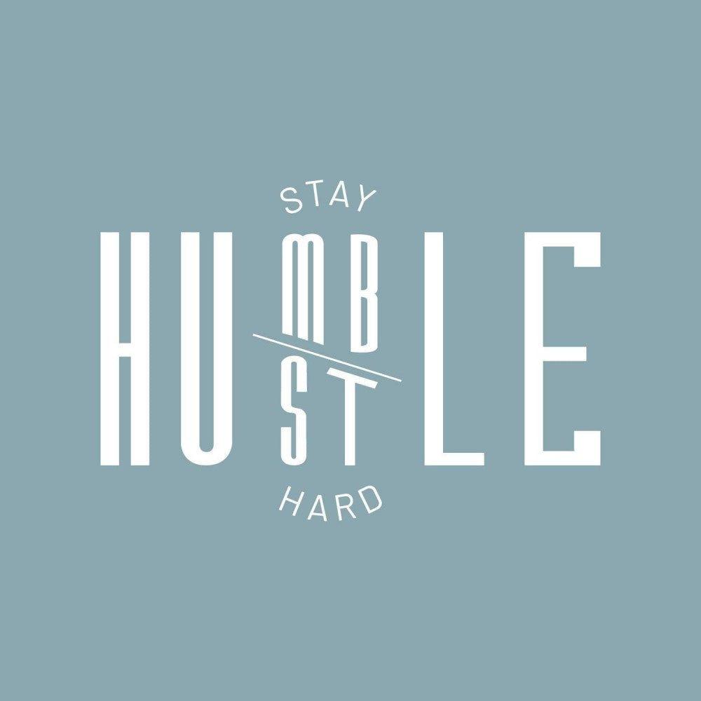 "Stay Humble Hustle Hard" fali dekoráció, 40 x 60 cm, Újracsomagolt termék - Outlet24