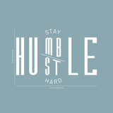 "Stay Humble Hustle Hard" fali dekoráció, 40 x 60 cm, Újracsomagolt termék - Outlet24