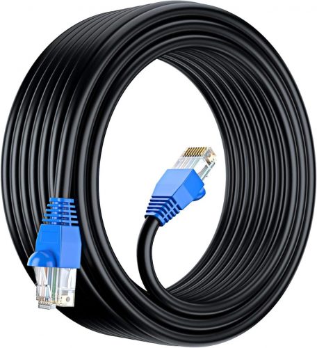 MutecPower CAT6 50m Kültéri Vízálló Ethernet Hálózati Kábel - Földbe Fektethető UTP