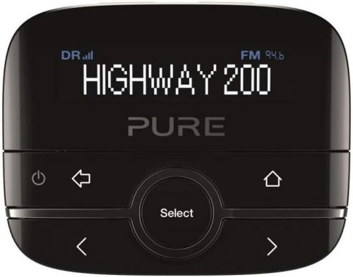 Pure Highway 200 autós DAB+ digitális rádió adapter, fekete, dimmelhetõ kijelzővel