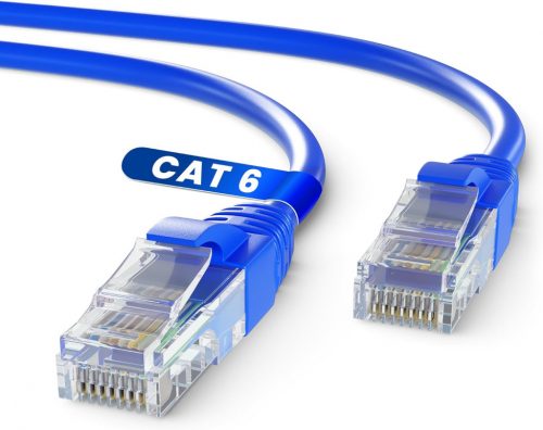 Mr. Tronic 25m-es Cat6 Ethernet kábel, kék, RJ45 csatlakozóval, gyors internethez