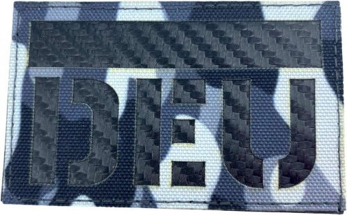 Patch Nation DEU Deutschland Karbon Szálakból Készült Taktikai Airsoft Pálya Jelvény, Fekete Camo