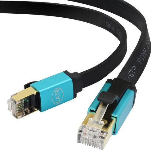 Cat8 Ethernet Kábel 6FT Nagy Sebességű Internet Hálózati LAN Kábel RJ45 Aranyozott Csatlakozóval