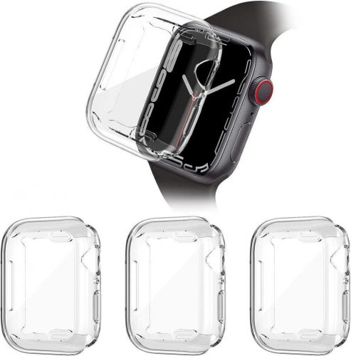 Képernyővédő fólia kompatibilis az Apple Watch Series 7-tel, Full Protection Ultra Thin HD Clear (45mm) 3 db