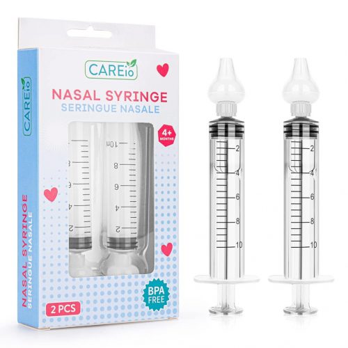 Careio 2db-os Újszülött Orrszívó és Orrtisztító Készlet 10ml