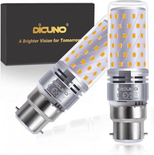 DiCUNO B22 LED kukoricafény 10 W, meleg fehér 2700 K, 2 db