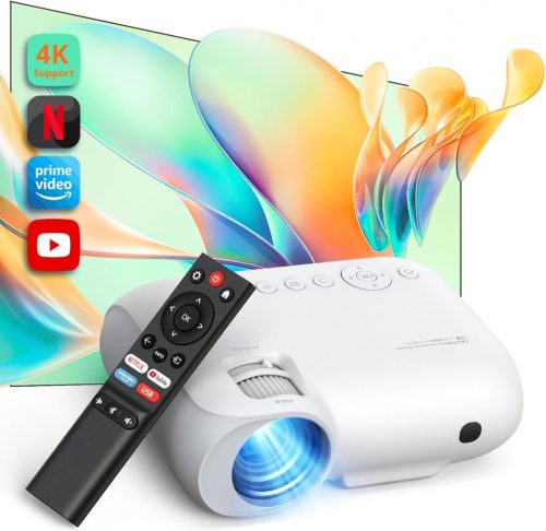 YOTON Y9 4K WiFi Projektor Netflix-támogatással, 15000 Lumen, Bluetooth, Full HD